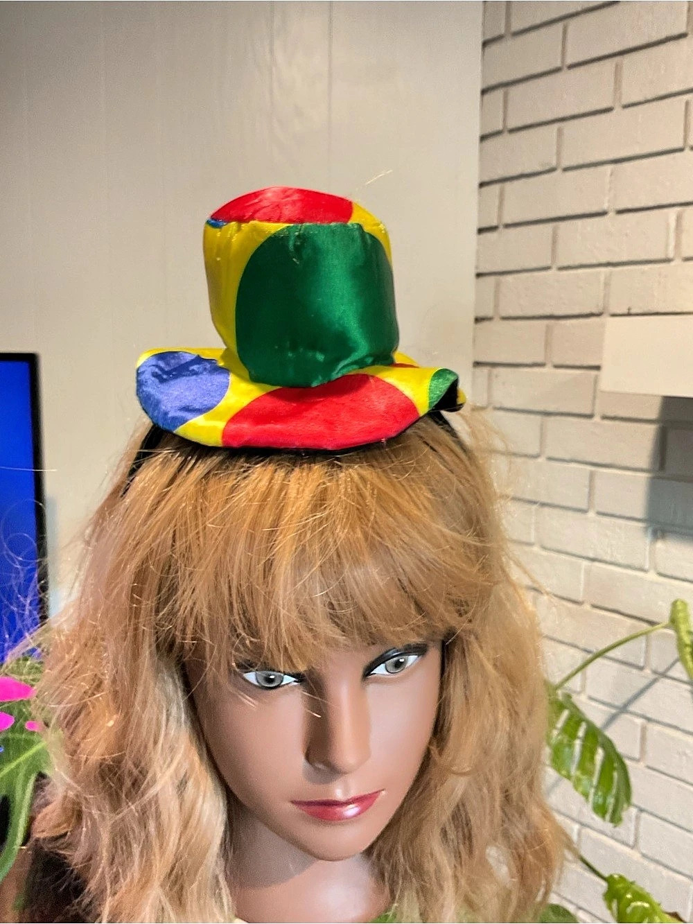 Multicolor Color Block Party Hat